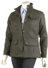 Barbour Ladies Olive Utility Waxed Jacket Olive LWB0214BK11 Red Rae Town Country Barbour Ladies Waterproof Jackets